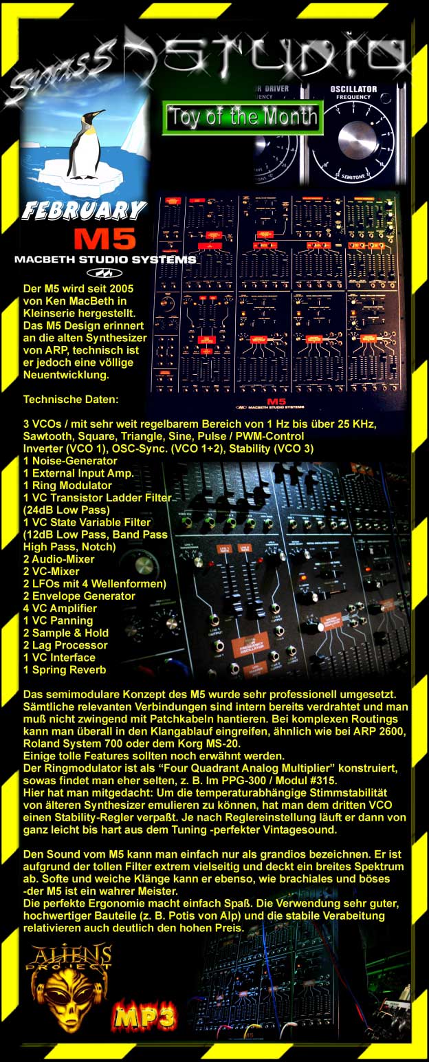 Macbeth m5 synthesizer
